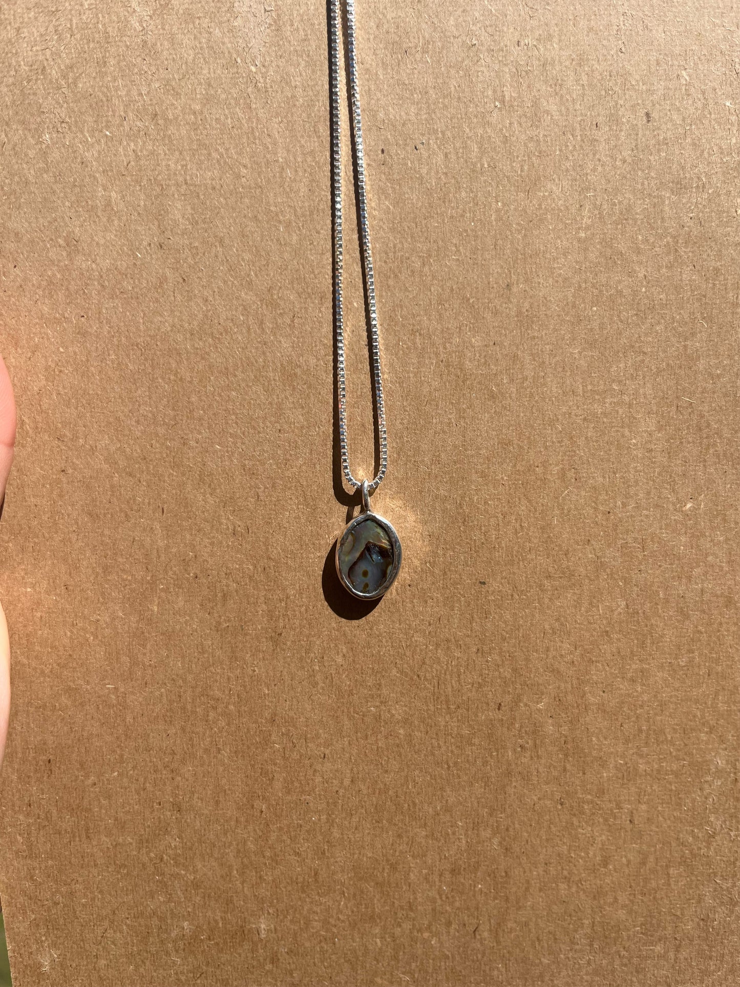 Abalone necklace by Bordine Designs