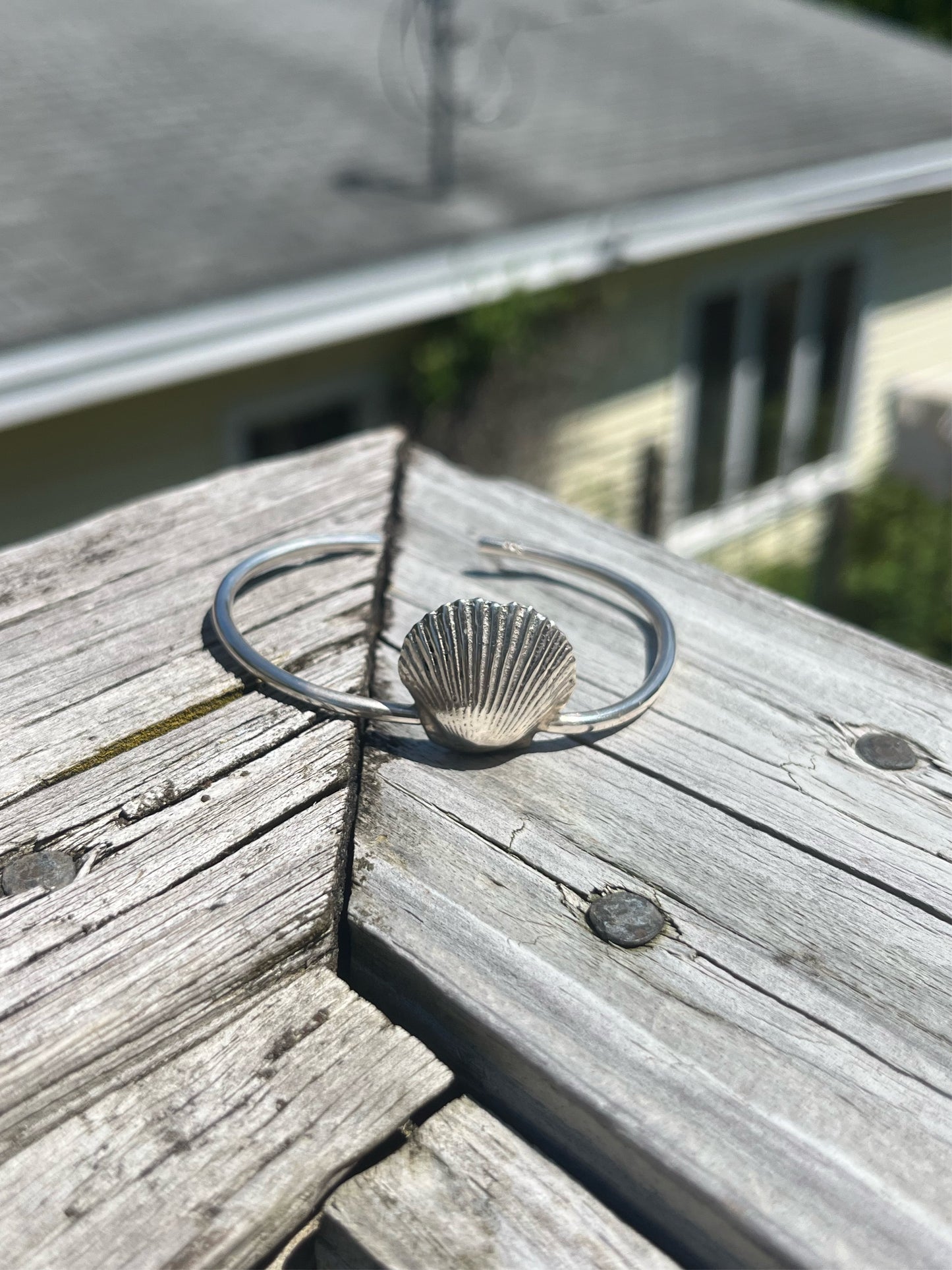Shell cuff by Bordine Designs
