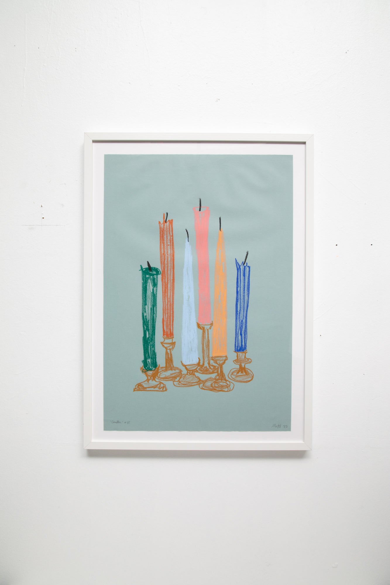 Art Problems (CANDLES #8 20x28” Framed)