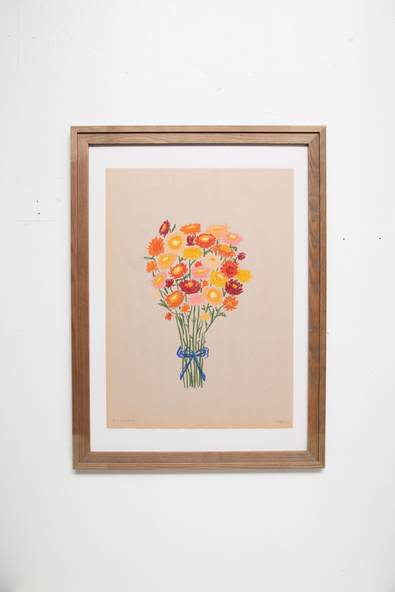Art Problems (FIRST STRAWFLOWERS 20x28” Framed)
