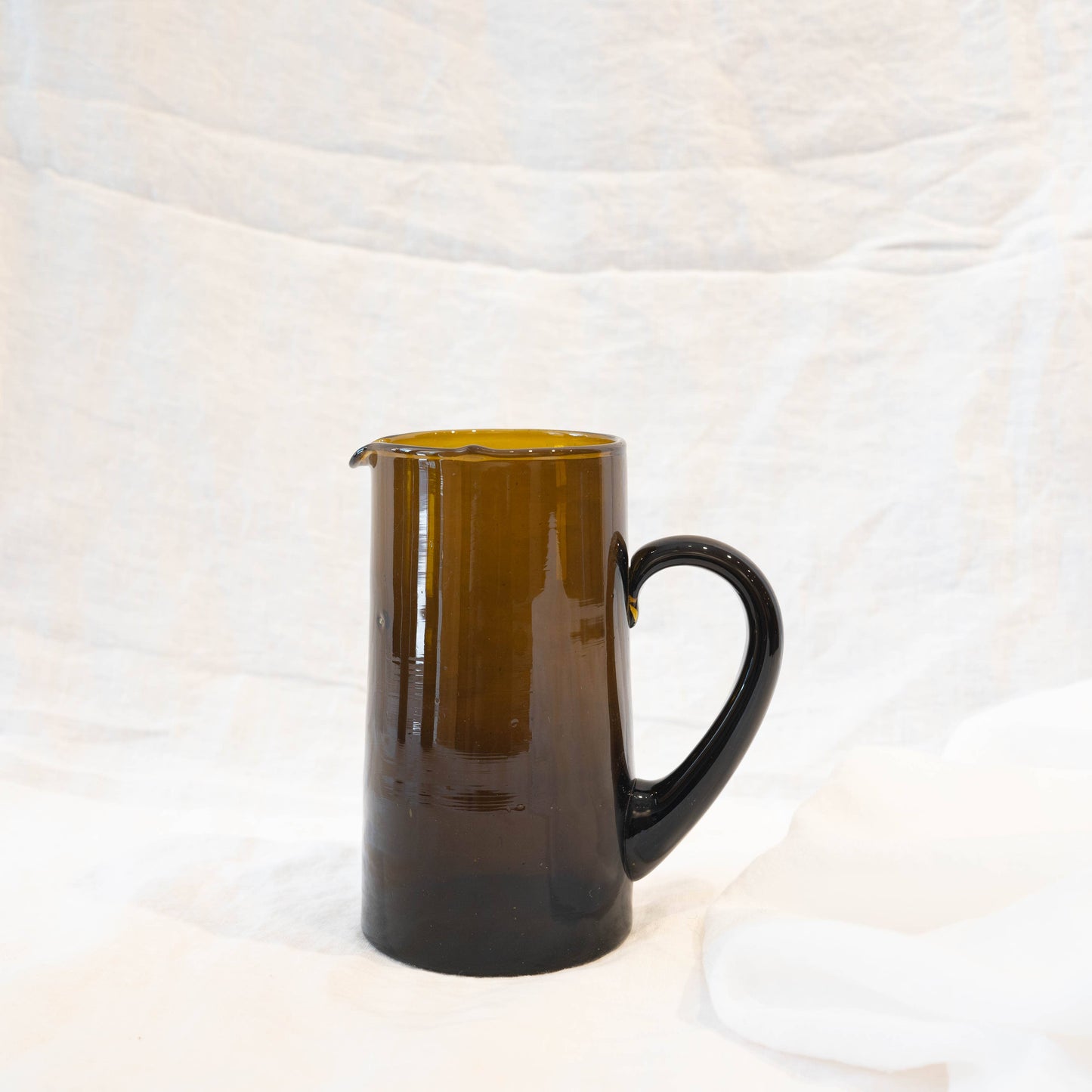 Moroccan Pitcher with Handle Bronze