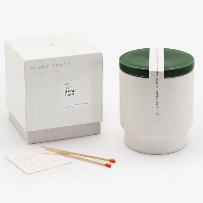 Night Space Candle - Dark Green