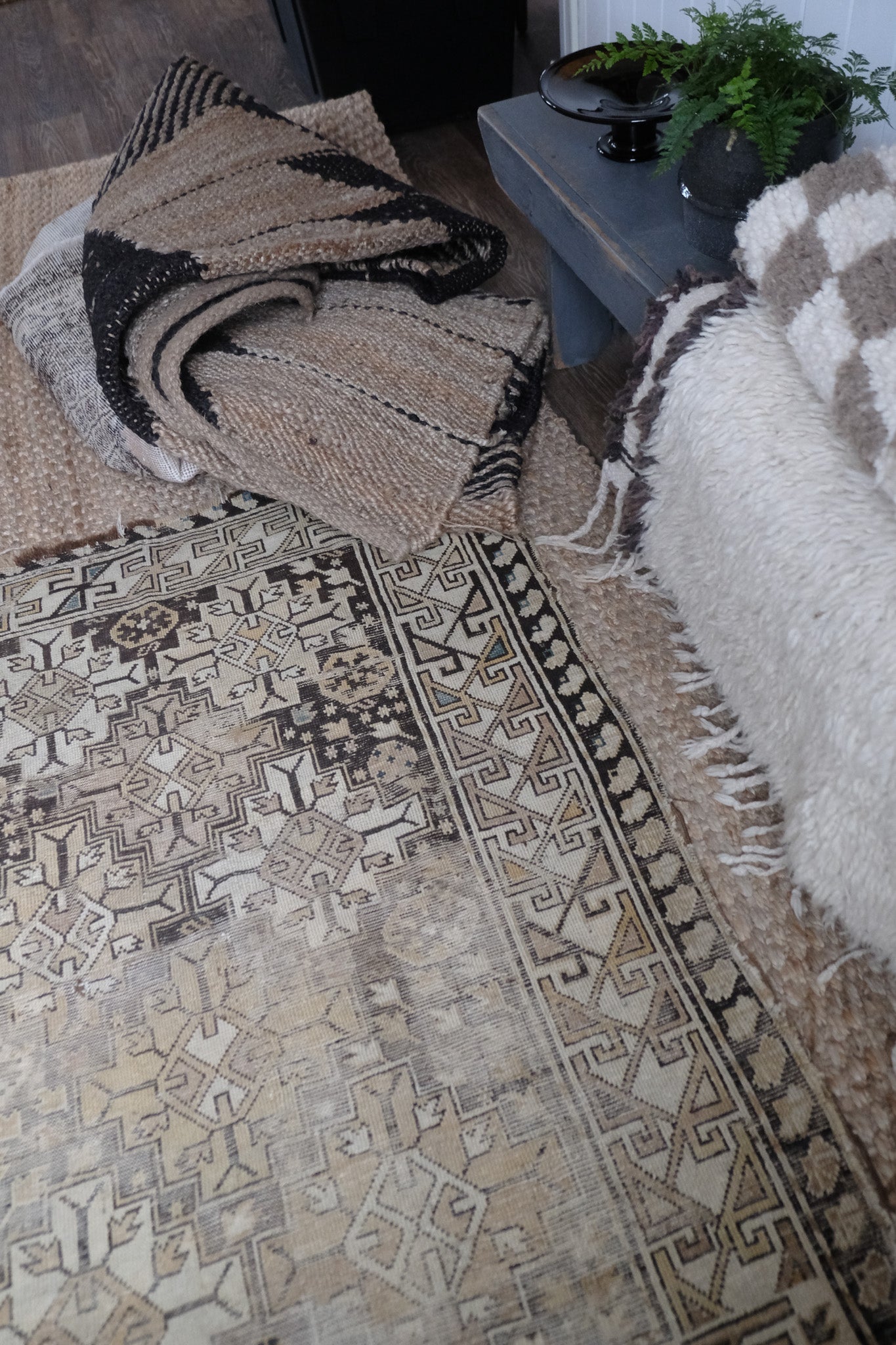 Vintage Turkish Rug (3.5' x 4')