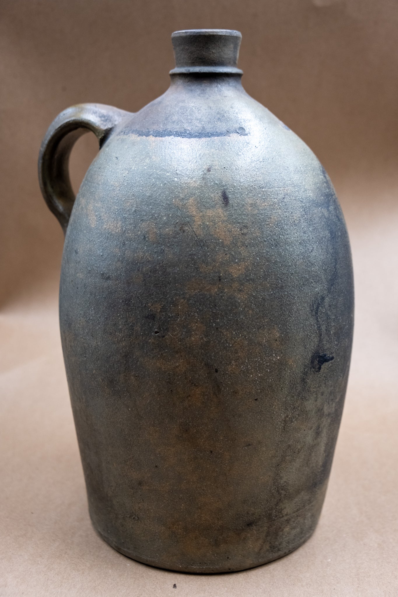 Primitive Grey- Green Stoneware Jug