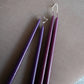 Taper Candles - Pair Magenta