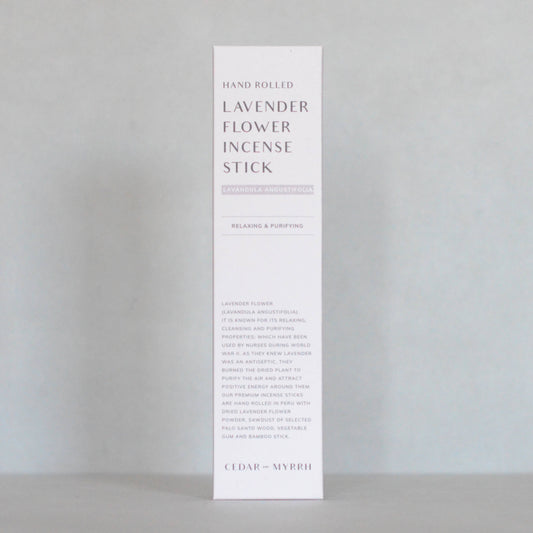 [Burning Ritual] Hand Rolled Lavender Flower Incense Stick