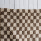 Vintage Checkered Moroccan Rug (3'6" x 4'10")