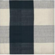 Black/Off-White Check Pillow Cover