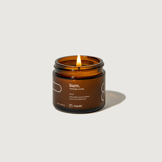 2 oz Burn no. 2 - skin-softening massage candle