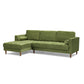 Bente Tufted Velvet Sectional Sofa - Green