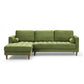 Bente Tufted Velvet Sectional Sofa - Green