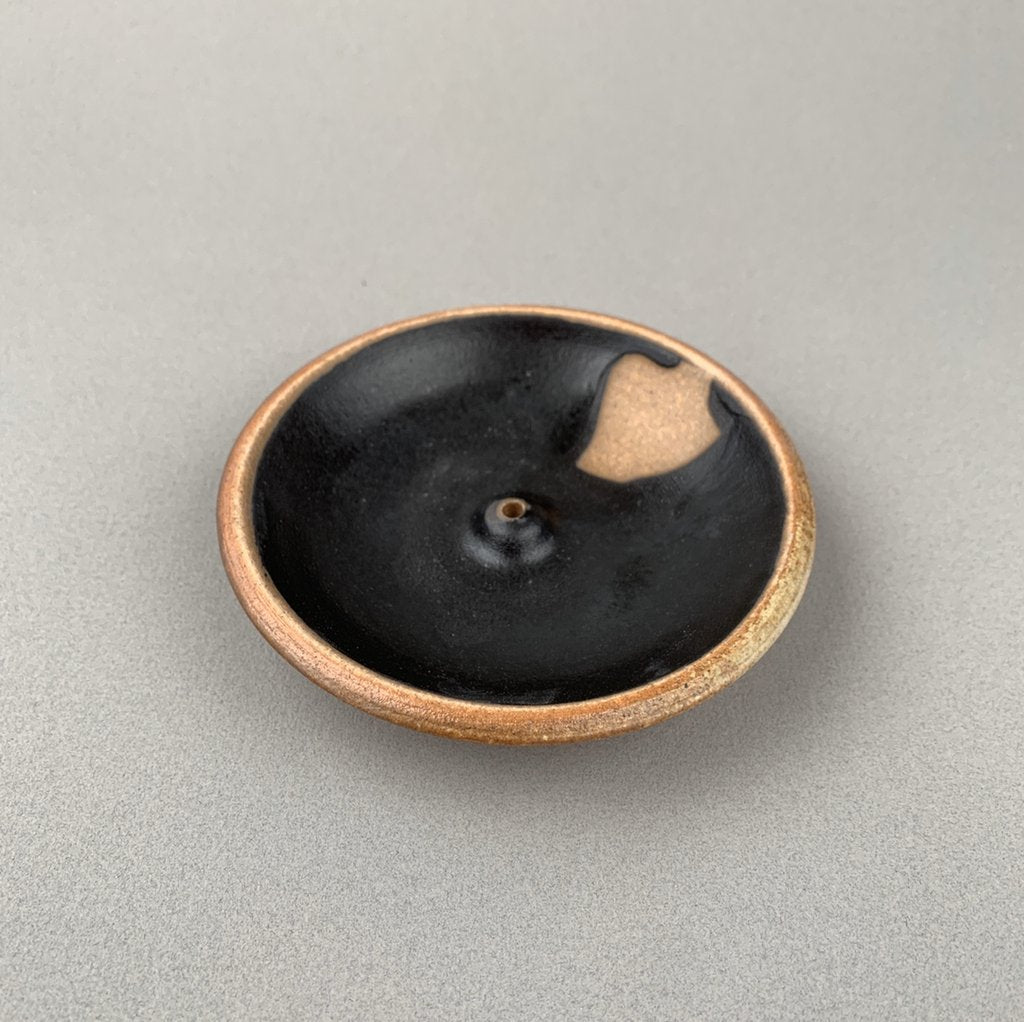 Stoneware Incense Burner - Black